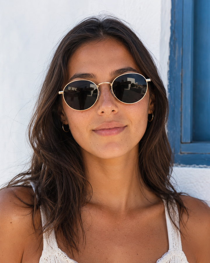 Famous Oval Metal Round Sunglasses