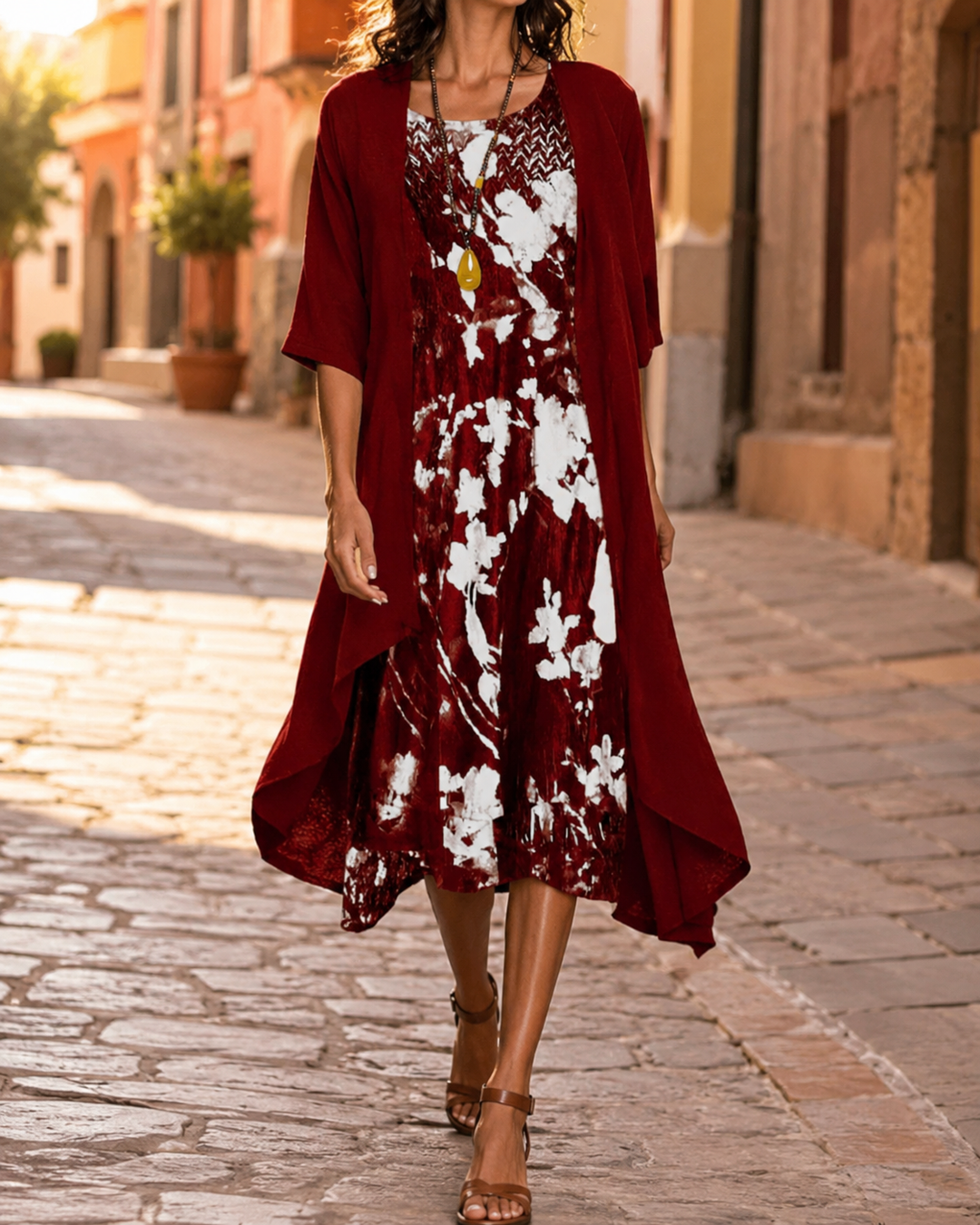 Chiffon Two-Piece Summer Set